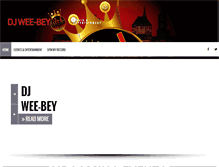 Tablet Screenshot of djweebey.com